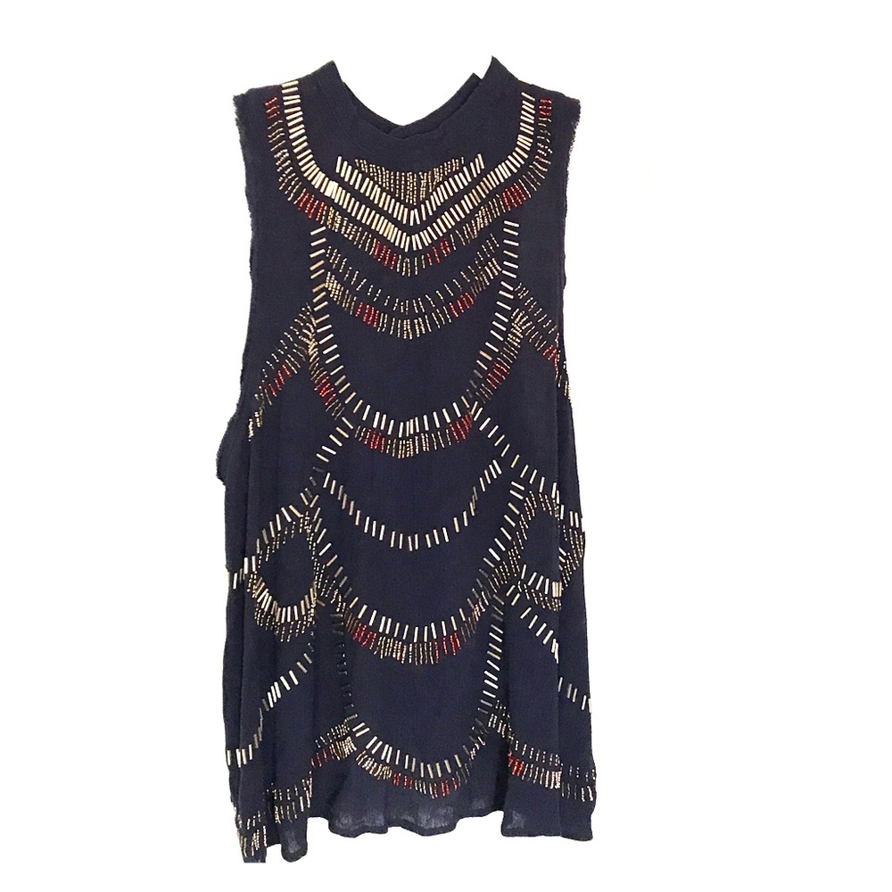 Free People beaded top