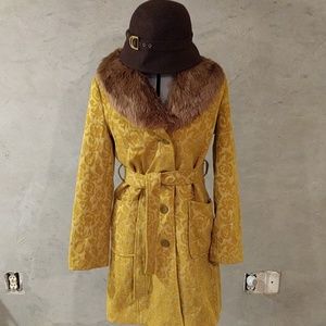 Merona Vintage Style Green Fall Pea Coat