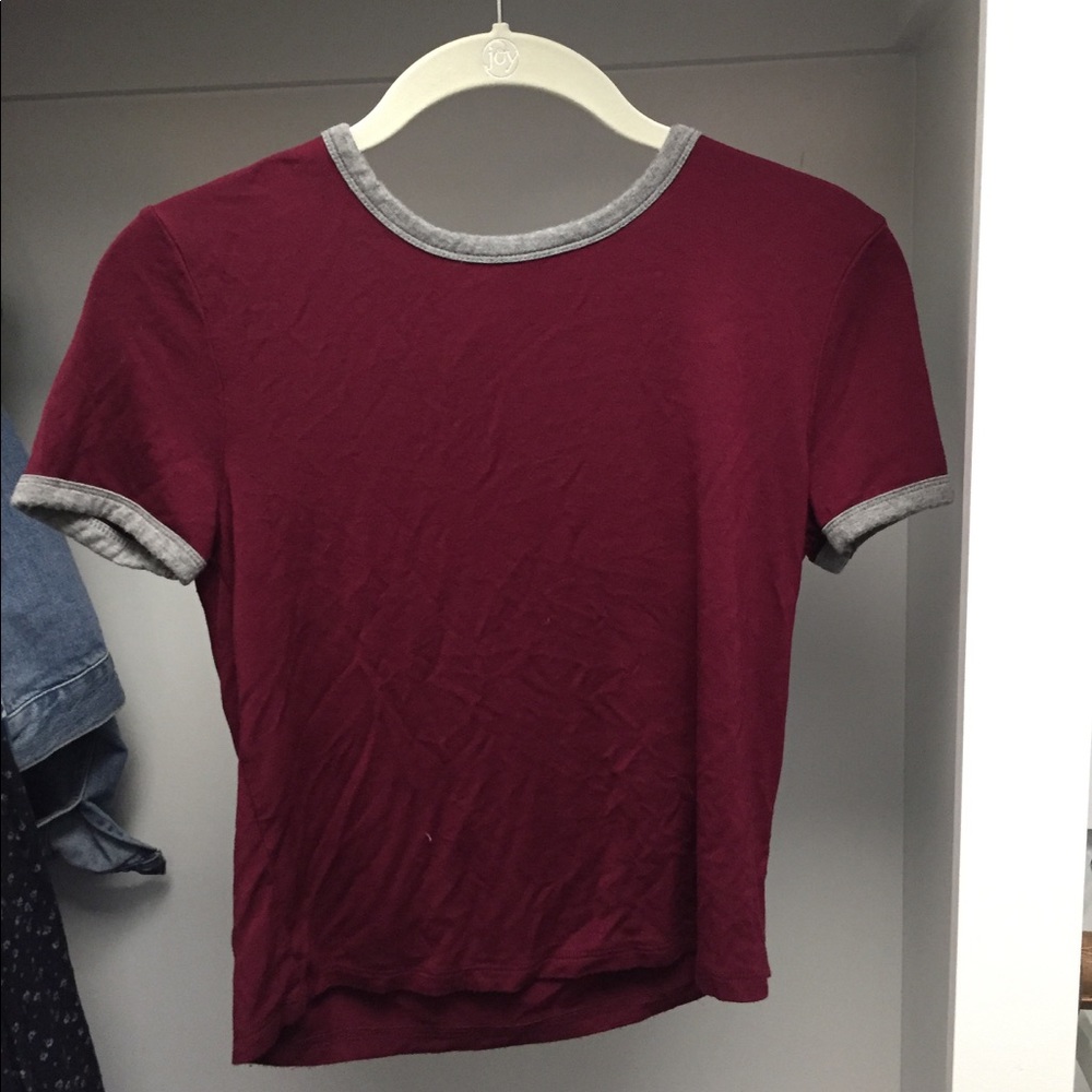 Forever 21 maroon crop top