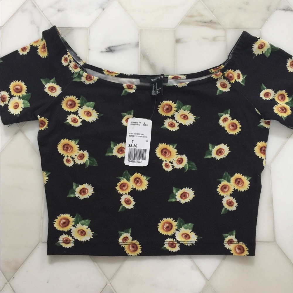 Sunflower crop top