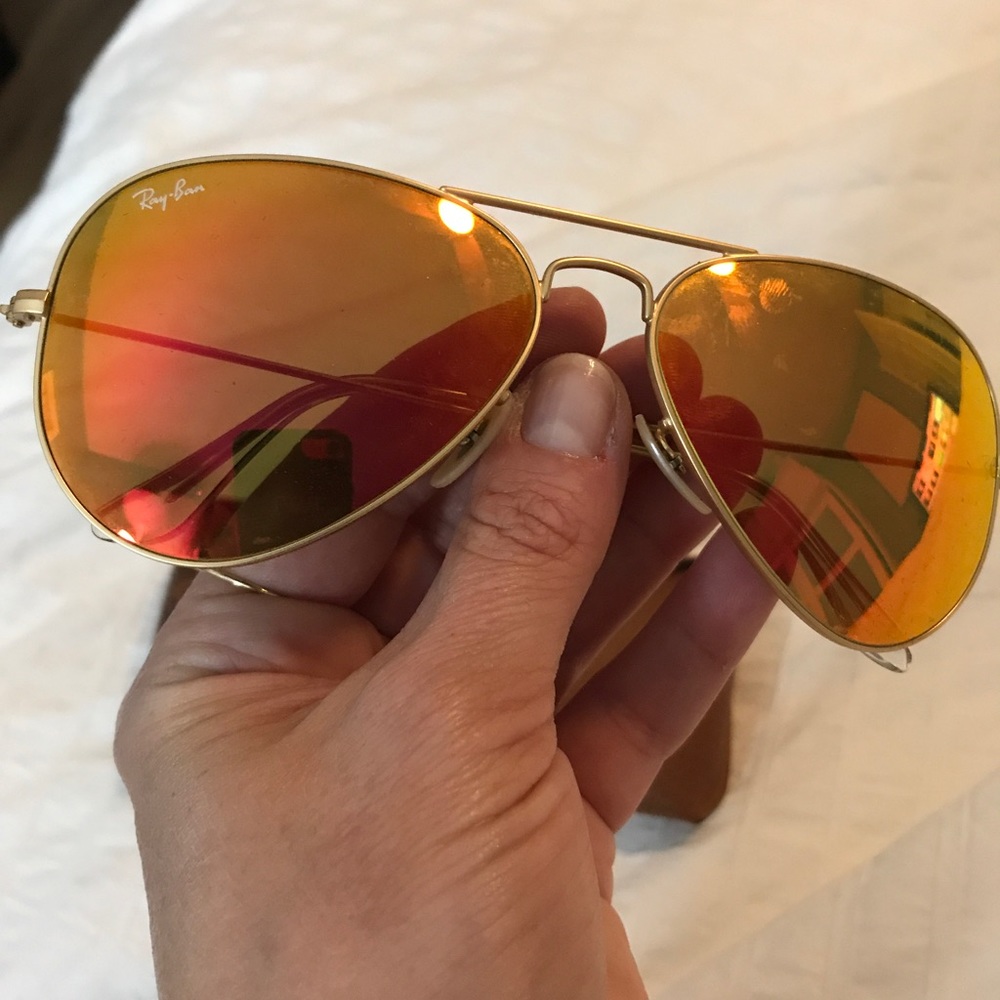 Custom Ray-Ban aviators - Like new!