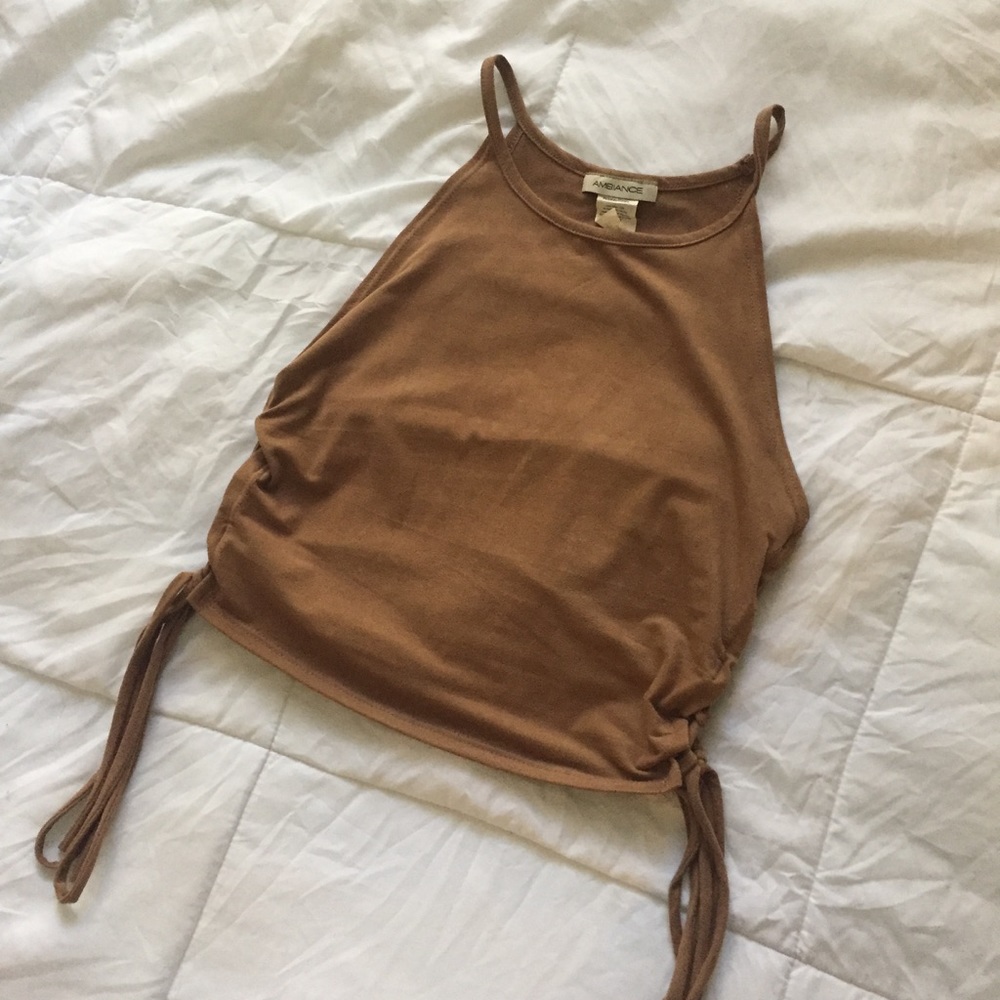 suede crop top