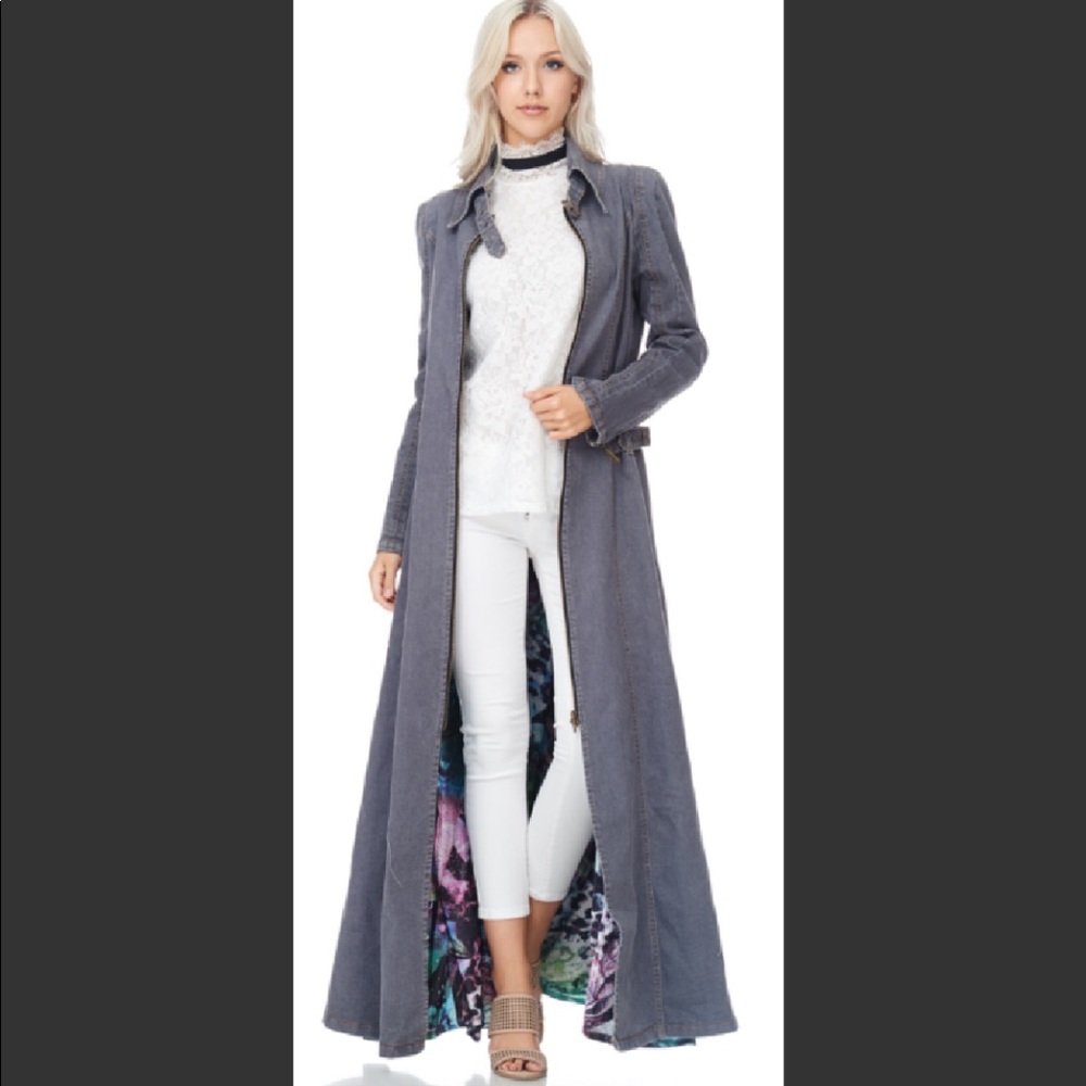 TOV DENIM MAXI DUSTER COAT (NWT) SOLD