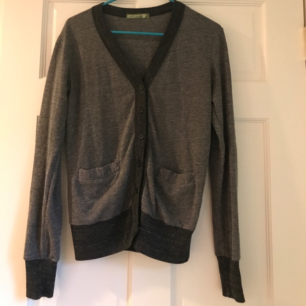 Alternative Apparel, vertically-striped sweater!