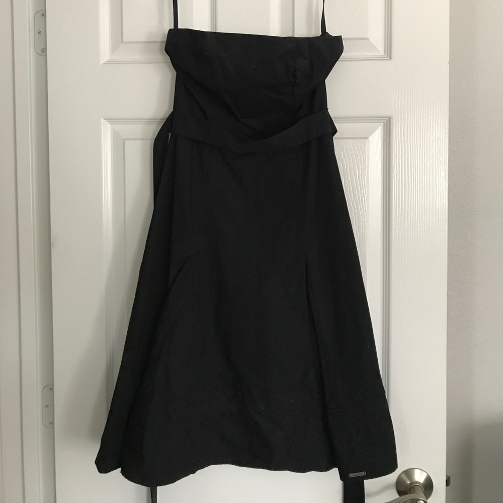 Ben Sherman Black Strapless Cotton summer Dress CA