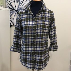 J.Crew Plaid Flannel Button Down Shirt