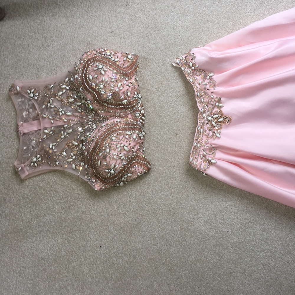 Davids Bridal Night Studio Two Piece Prom dress