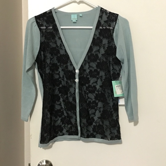 100% SILK lace cardigan - Picture 4 of 8