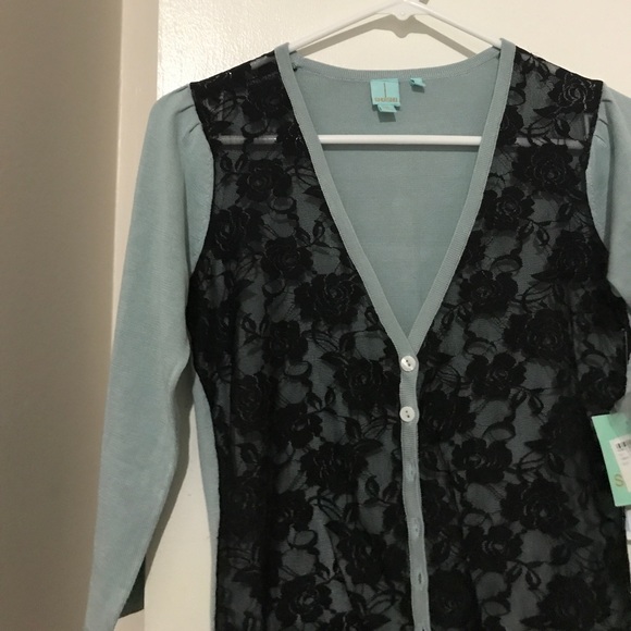 100% SILK lace cardigan - Picture 7 of 8