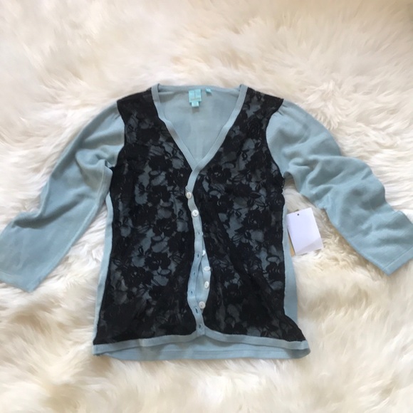 100% SILK lace cardigan - Picture 3 of 8