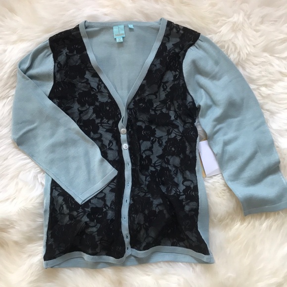 100% SILK lace cardigan - Picture 2 of 8