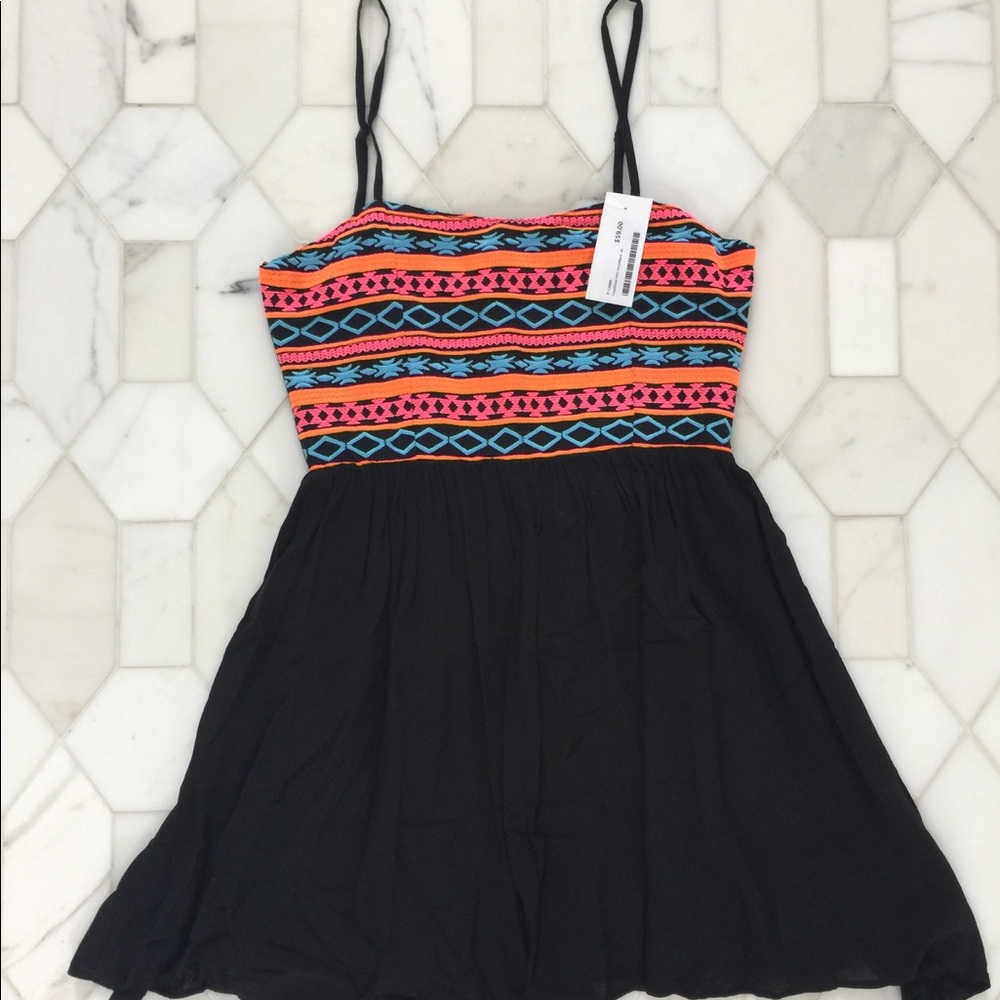 Black woven dress
