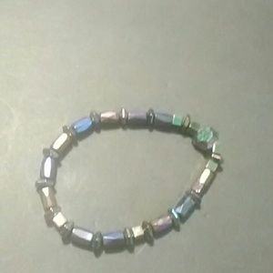 Rainbow hematite bracelet
