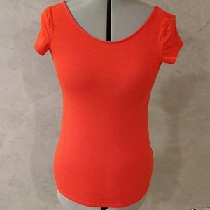 H&M Red Basic Scoop Neck and Low Back Top