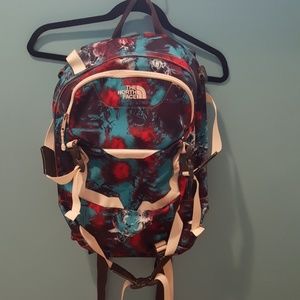 Tie-dye North Face backpack