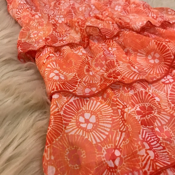Aeropostale orange ruffle tank dress - Picture 2 of 4