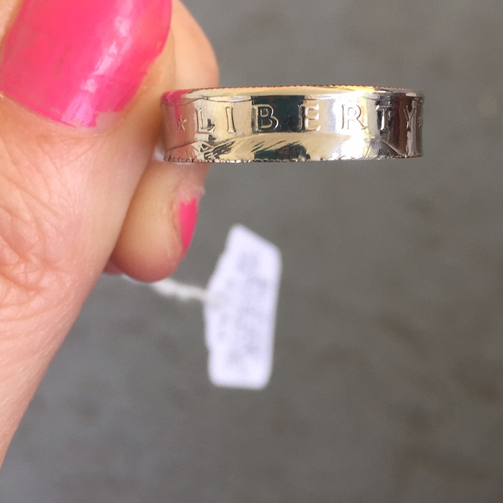 Susan B. Anthony clad Coin Ring