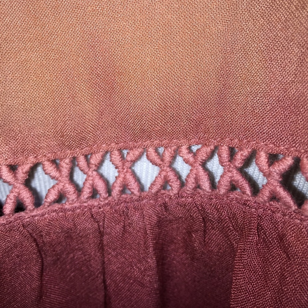 1 LEFT🔥NWT Tiered Ombré Boho Top w/ Bell Sleeves - Picture 7 of 8