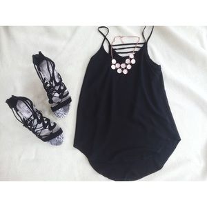 Black tank top w/ caged back