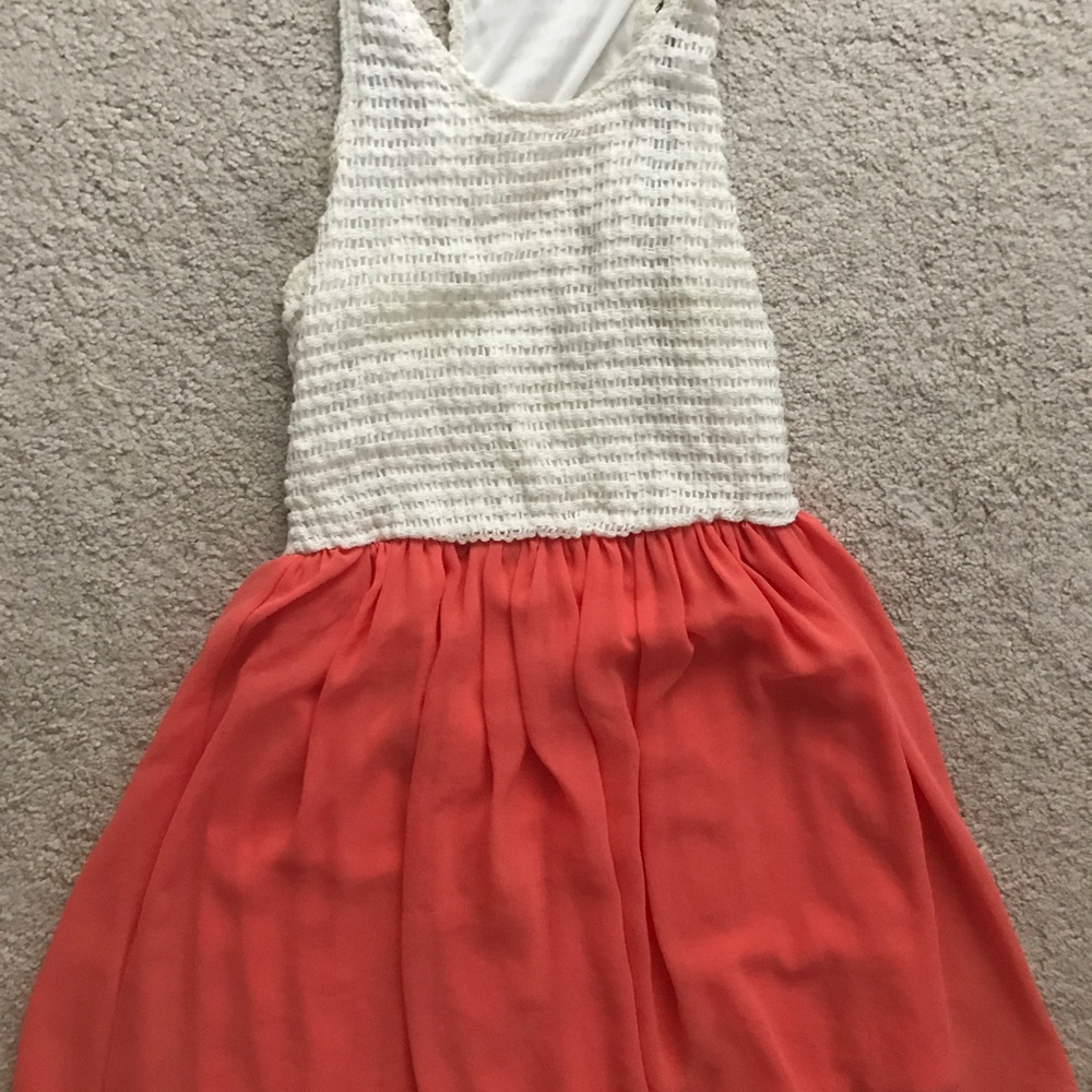 Ivory and Salmon Dress Summer/Fall Dress