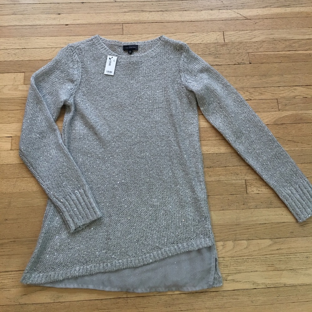 Gray Limited sparkly sweater