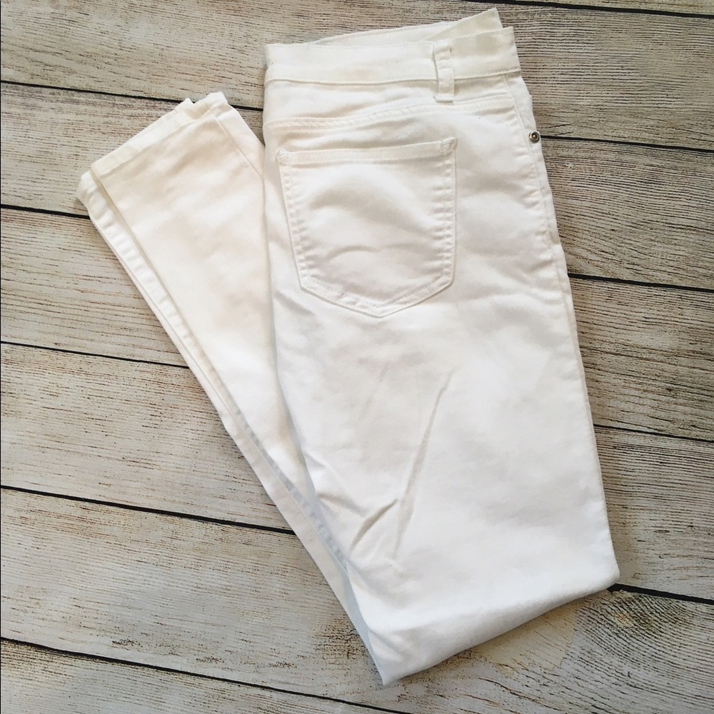 Forever 21 white skinny jeans