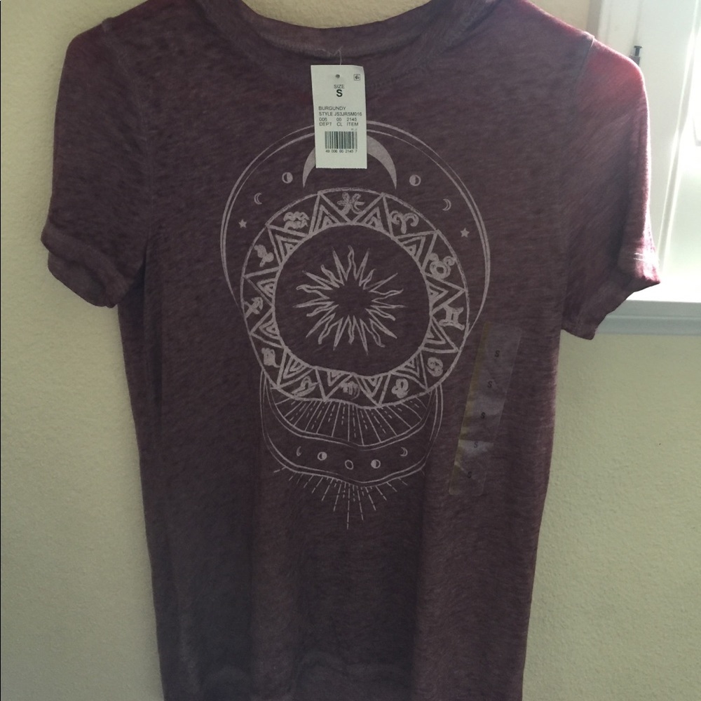 Burgundy T-shirt