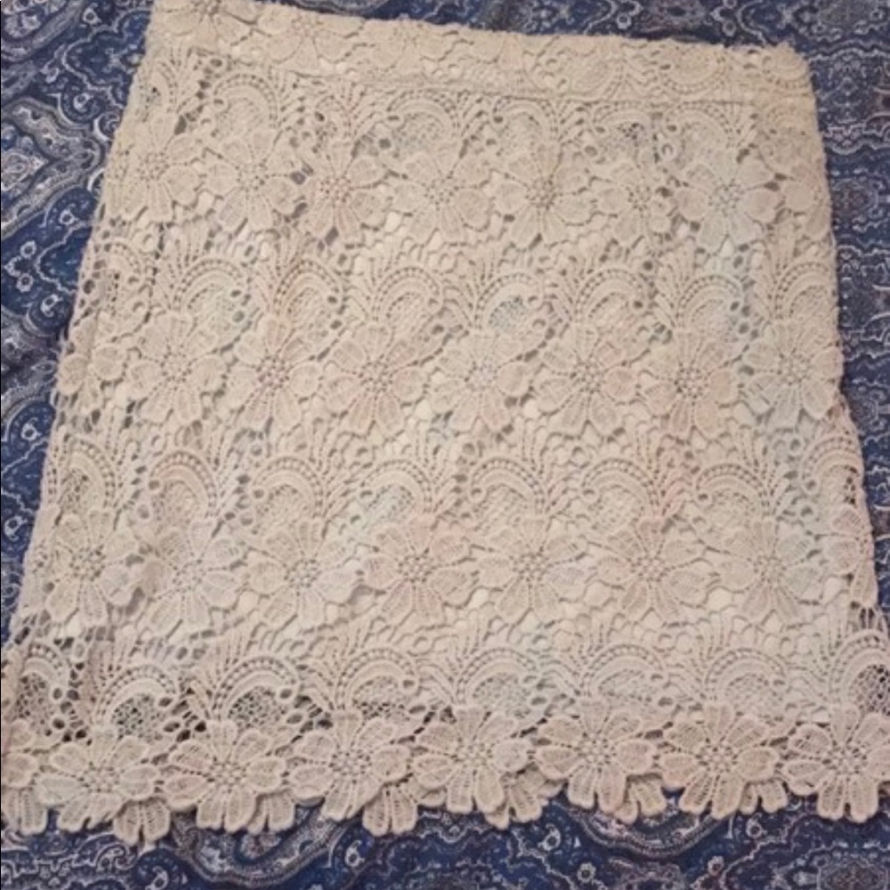 Forever 21 light blue Lace Miniskirt