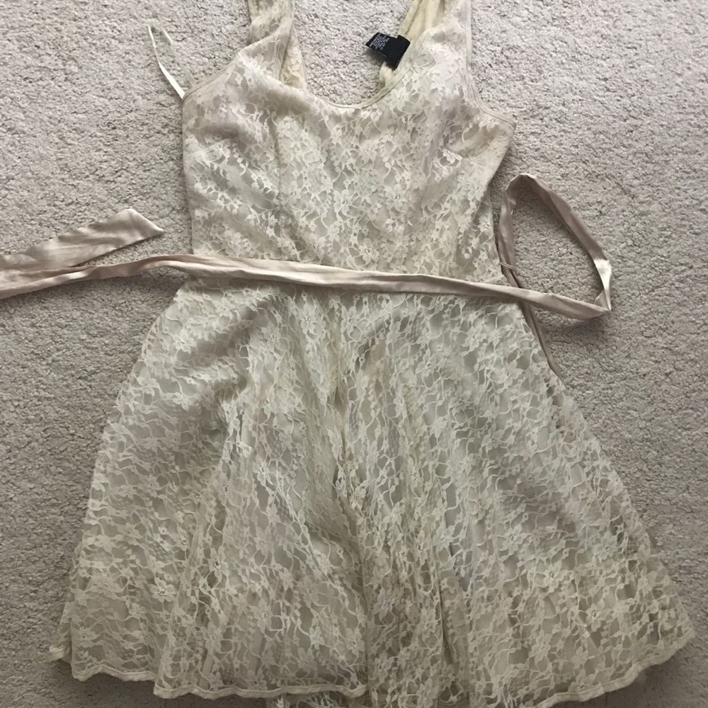 Ivory, Lace Dress