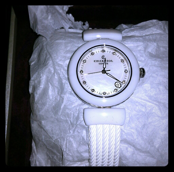 Phillipe Charriol AEL ceramic diamond watch NWT - Picture 4 of 9