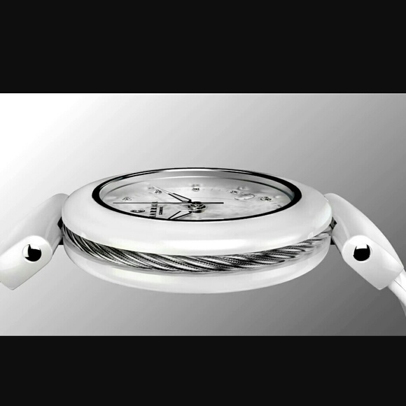 Phillipe Charriol AEL ceramic diamond watch NWT - Picture 5 of 9