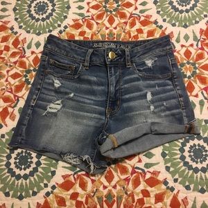 American Eagle hi rise shorts