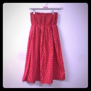Vineyard Vines | Red Nautical Strapless dress