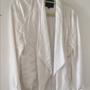 Sanctuary linen white crop jacket sz M