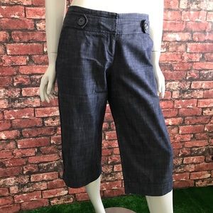 The Limited Denim Cuffed Cropped Pants