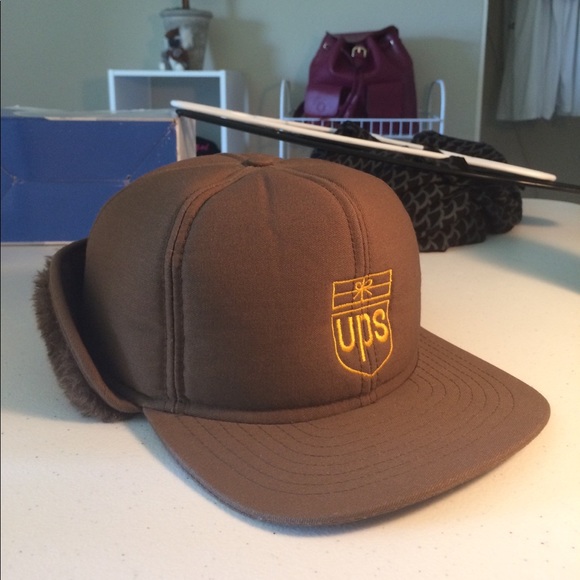 ups Other - Vintage UPS Winter hat with fur
