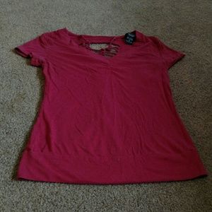 Vanity open back T-shirt