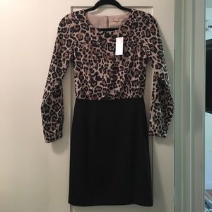 🍌 Banana Republic 🍌 Petite Cheetah Print Dress