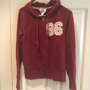 VS Pink Zip Up Hoody, Size M