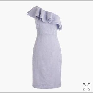 J Crew 1-shoulder ruffle dress/Kentucky Derby