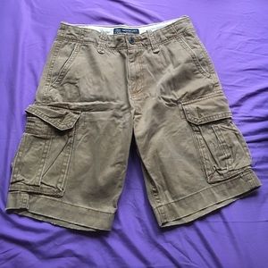 American Eagle Khaki Cargo Shorts 30