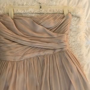 Pretty strapless JCrew dress.