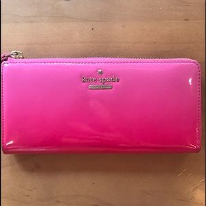 Kate Spade Cameron Street Pink Ombré Zipper Wallet