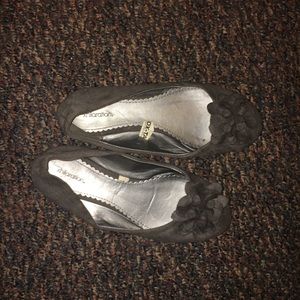 Pair of women's gray flats