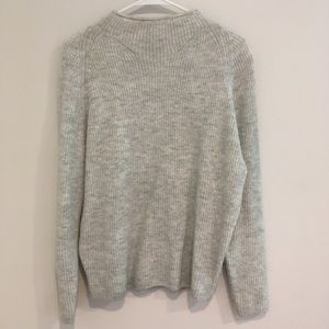 The Limited Mock Neck Pullover Sweater-- Grey