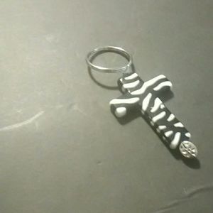 Zebra keyring