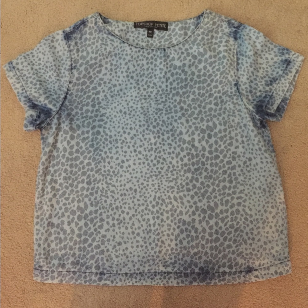 Topshop chambray top