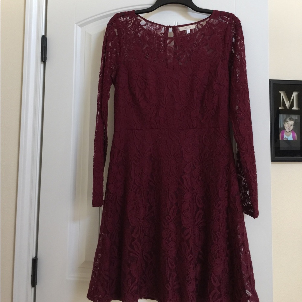 Halo red dress