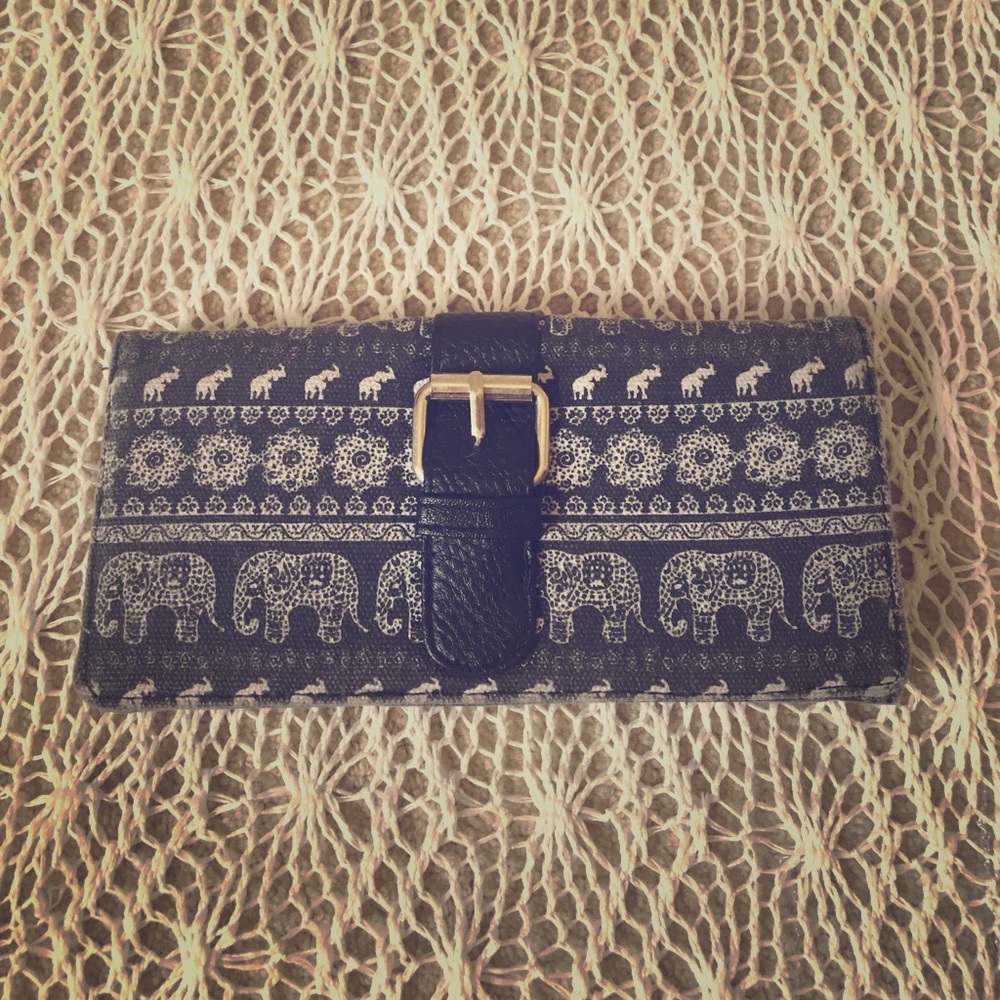 Tribal Elephant Printed Wallet