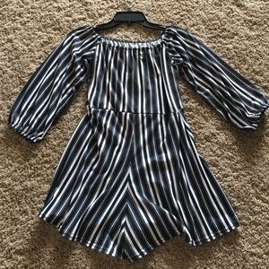 Boohoo off the shoulder romper